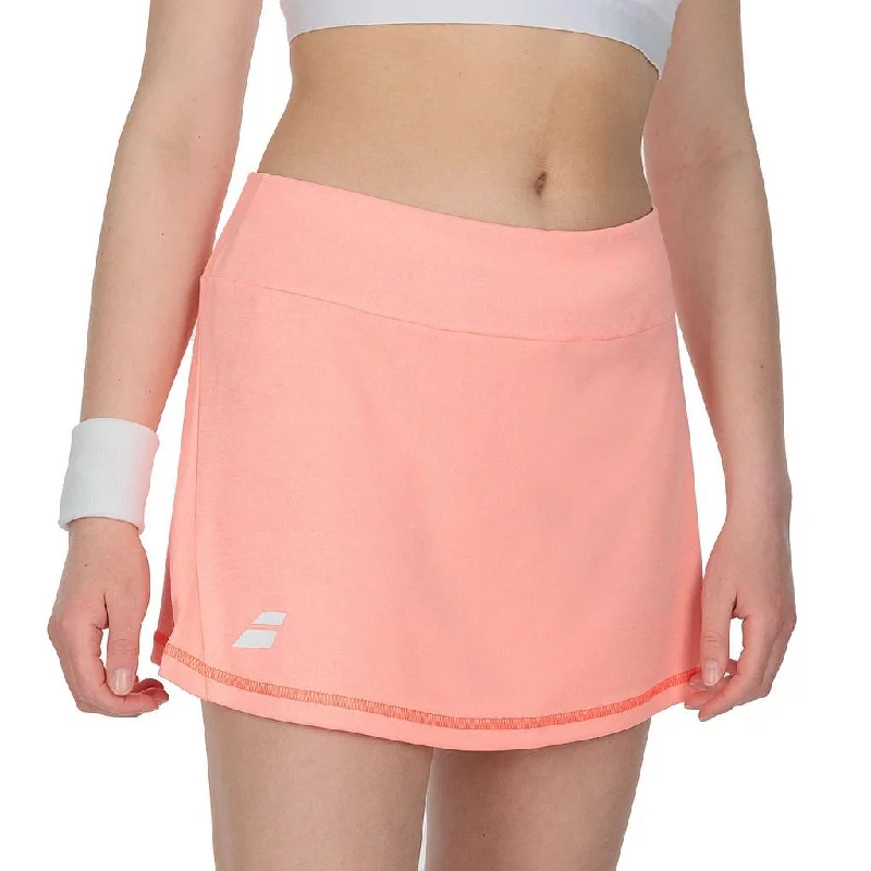 Babolat Tenis Skirt Femenino Play Fluo_Strike zip skirt side