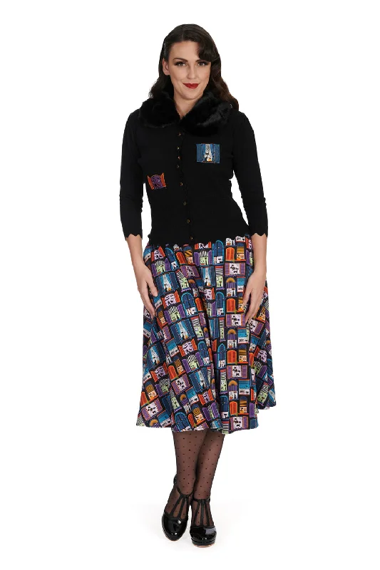 Window Cat Swing Skirt wool skirt sturdy