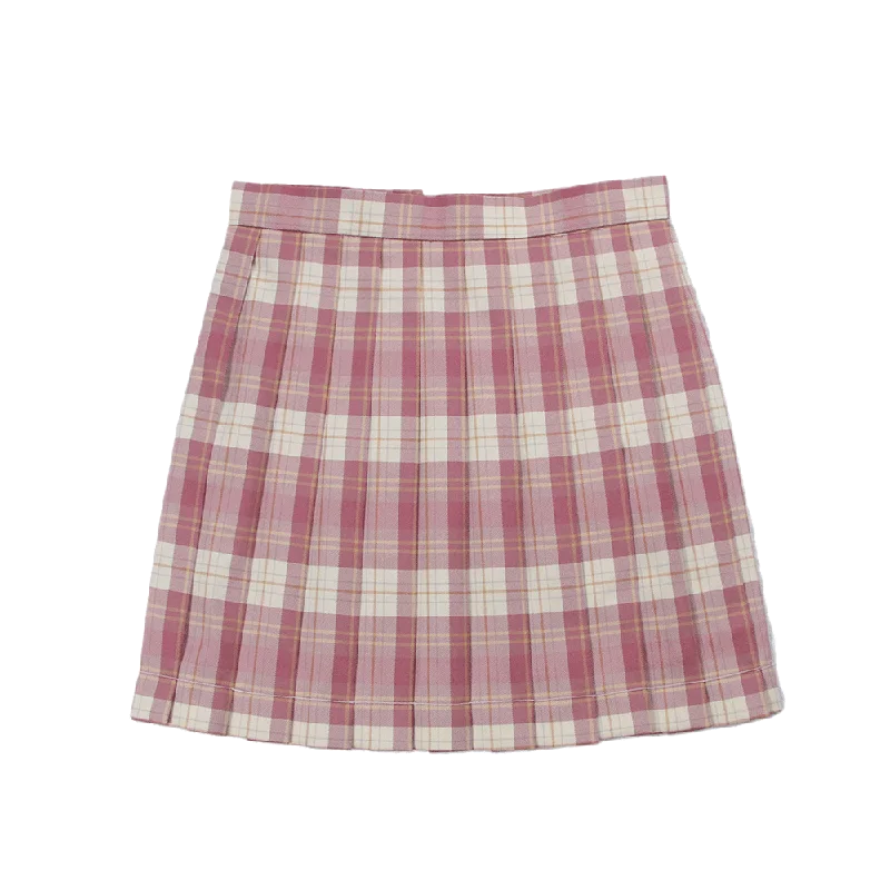 JK Love Uniform Pleated School Girl Skirt lace skirt romantic