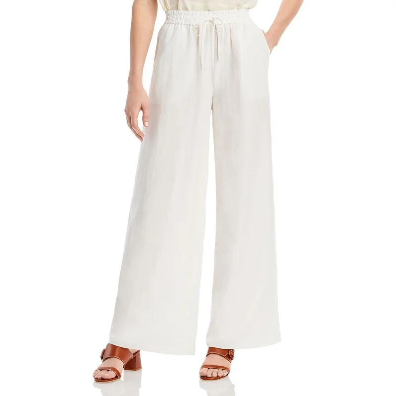 Kobi Halperin Womens Luisa Tencel Drawstring Wide Leg Pants Casual Skinny Fit Pants