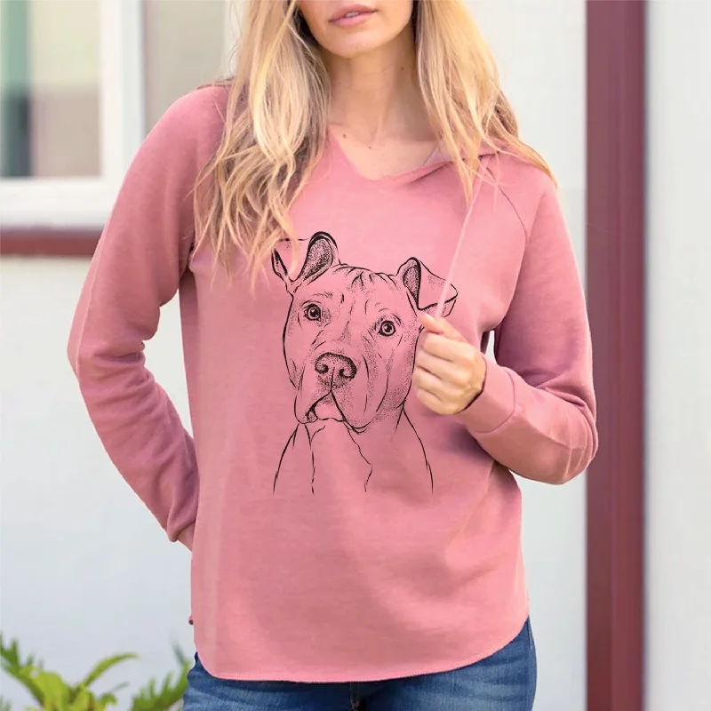 Bare Scraps the American Staffordshire Mix - Cali Wave Hooded Sweatshirt Oversized Hoodie Comfort Casual Bare Scraps the American Staffordshire Mix - Cali Wave Hooded Sweatshirt Oversized Hoodie Comfort Casual
