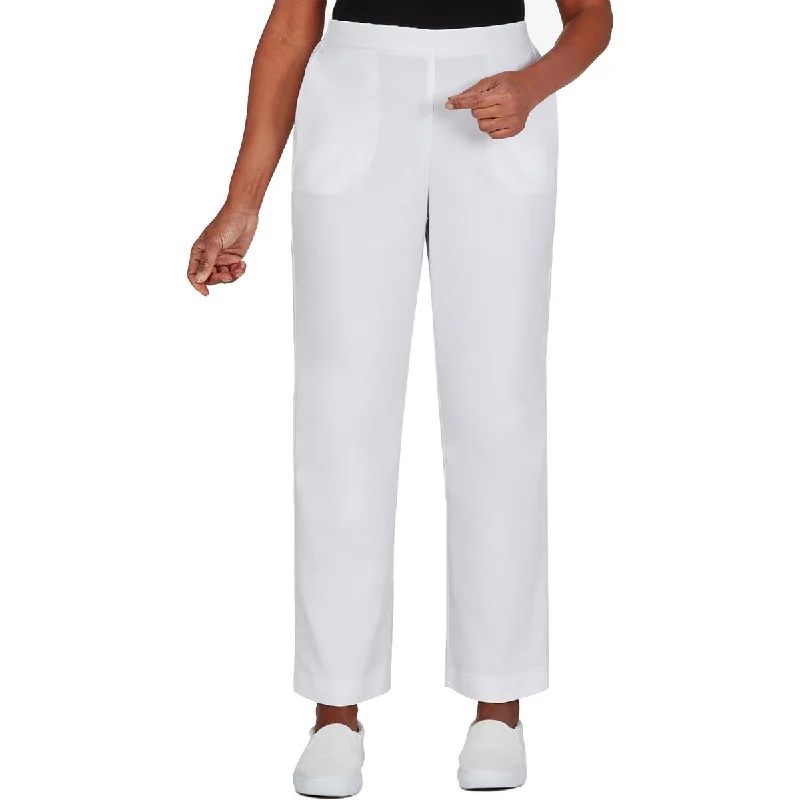 Alfred Dunner Womens Plus Classic Fit High Rise Wide Leg Pants Stylish Elastic Waist Pants Alfred Dunner Womens Plus Classic Fit High Rise Wide Leg Pants Stylish Elastic Waist Pants