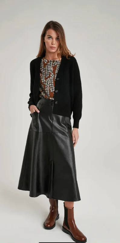 Purotatto leather skirt velvet skirt plush