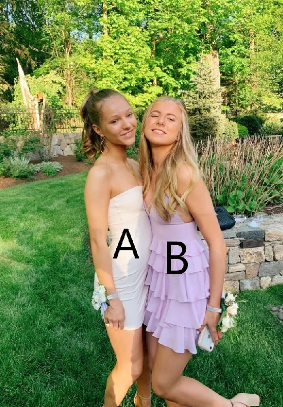 Cute A-line Purple Tiered Homecoming Dress,Purple Party Dress ,Y2536 Tunics Trendy modern Cute A-line Purple Tiered Homecoming Dress,Purple Party Dress ,Y2536 Tunics Trendy modern