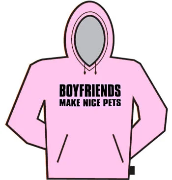 Boyfriends Make Nice Pets Hoodie Hoodie with Hidden Zipper Minimalist Clean