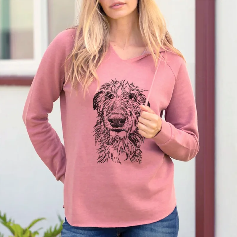 Bare Cleod the Scottish Deerhound - Cali Wave Hooded Sweatshirt Hoodie with Fur Luxurious Winter Bare Cleod the Scottish Deerhound - Cali Wave Hooded Sweatshirt Hoodie with Fur Luxurious Winter