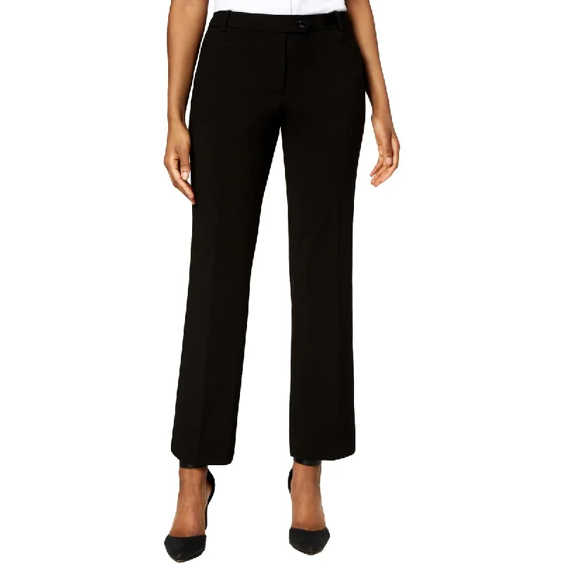 Calvin Klein Womens Cropped Modern Fit Dress Pants High-Waist Trousers
