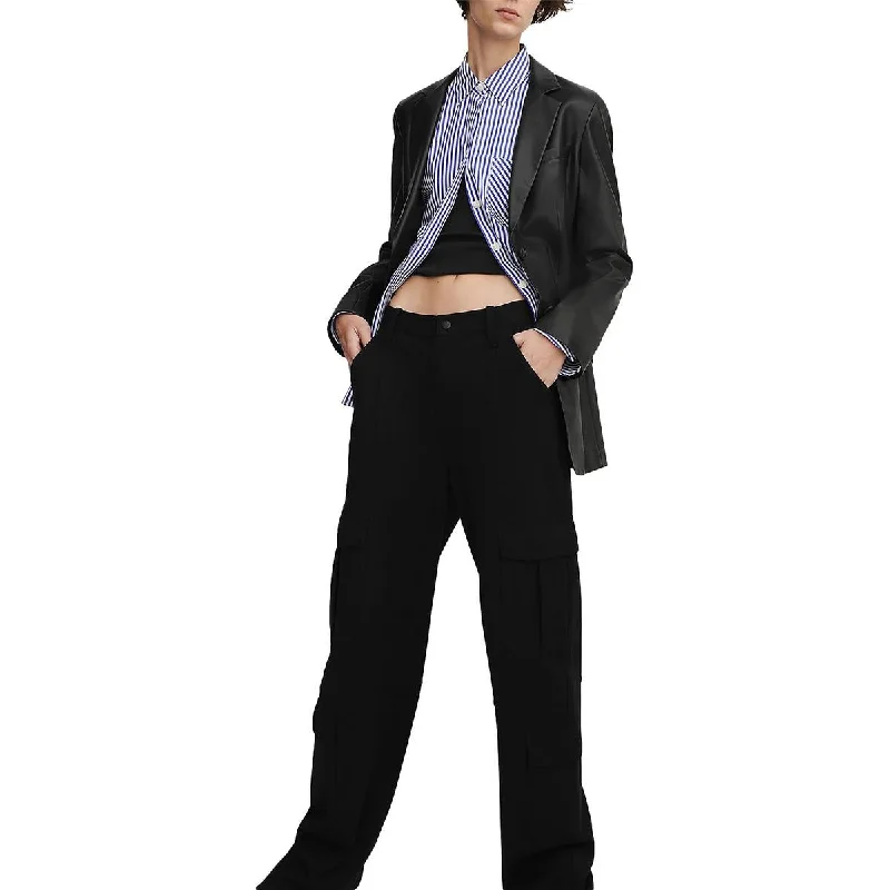 Rag & Bone Womens  Irina High Rise Knit Cargo Pants Elegant Palazzo Trousers
