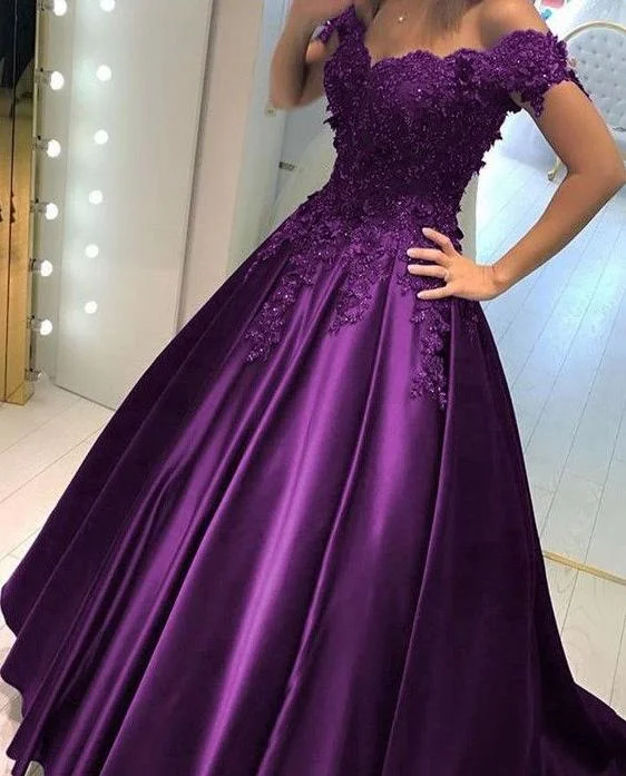 Purple Prom Dress, Prom Dresses, Evening Gown, Graduation School Party Dress, Winter Formal Dress Tunics Essential wardrobe Purple Prom Dress, Prom Dresses, Evening Gown, Graduation School Party Dress, Winter Formal Dress Tunics Essential wardrobe
