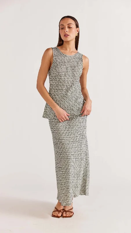 Cyprus Bias Skirt - Sage midi skirt versatile