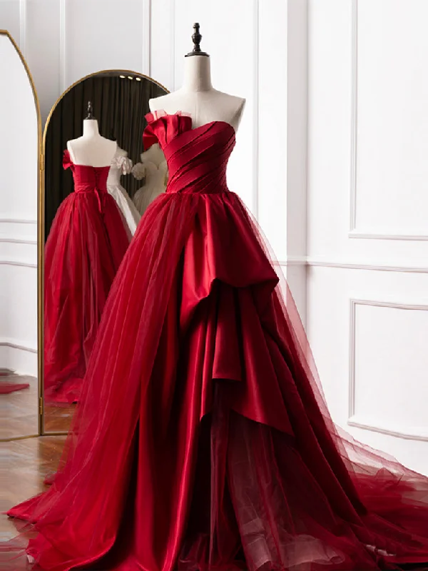 Burgundy Long Prom Dresses, Burgundy Satin Formal Long Evening Dress Bodycon Club Sequined Burgundy Long Prom Dresses, Burgundy Satin Formal Long Evening Dress Bodycon Club Sequined