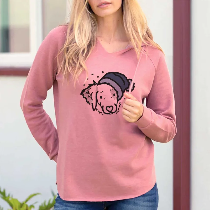 Frosty Brittany Spaniel - Kiva - Cali Wave Hooded Sweatshirt Hoodie Jacket Zipper Layering Frosty Brittany Spaniel - Kiva - Cali Wave Hooded Sweatshirt Hoodie Jacket Zipper Layering