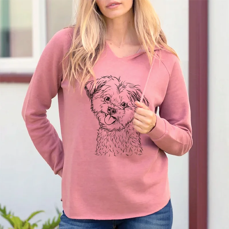 Bare Puff the Malshi - Cali Wave Hooded Sweatshirt Hoodie with Fur Luxurious Winter