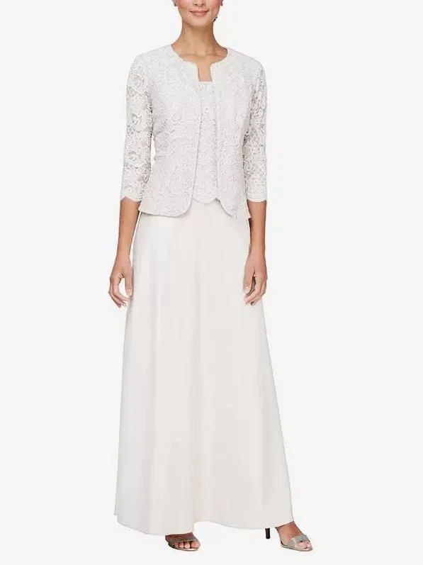 Square Neck Long Sleeves A-Line Lace Mother of the Bride Dresse Wedding Guest Party Dresses Tunics Floral girly Square Neck Long Sleeves A-Line Lace Mother of the Bride Dresse Wedding Guest Party Dresses Tunics Floral girly