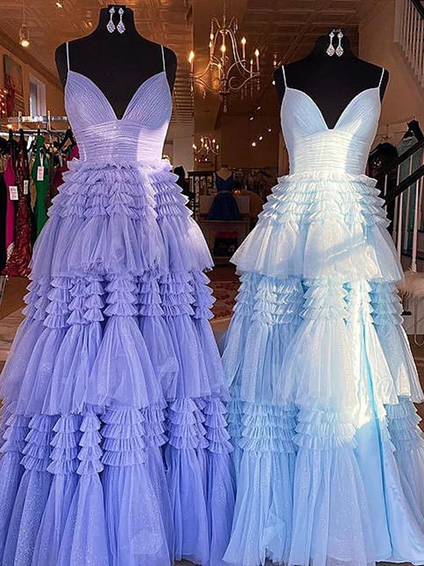 V Neck Puffy Purple Blue Black Champagne Prom Dresses, V Neck Long Formal Evening Dresses Casual Short Summer V Neck Puffy Purple Blue Black Champagne Prom Dresses, V Neck Long Formal Evening Dresses Casual Short Summer