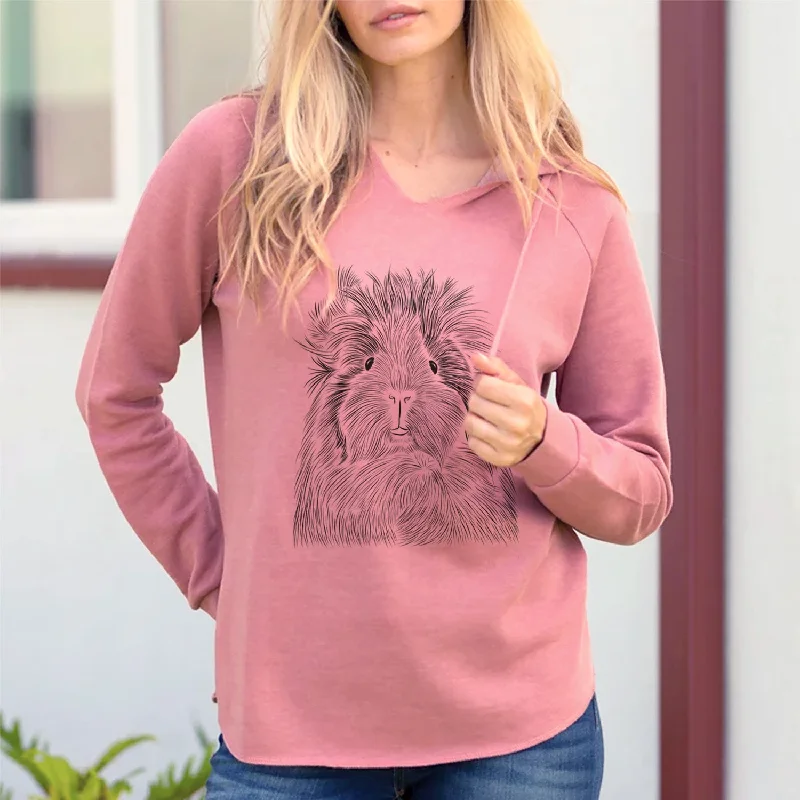 Bare Rhino the Guinea Pig - Cali Wave Hooded Sweatshirt Hoodie with Hood Adjustable Protection