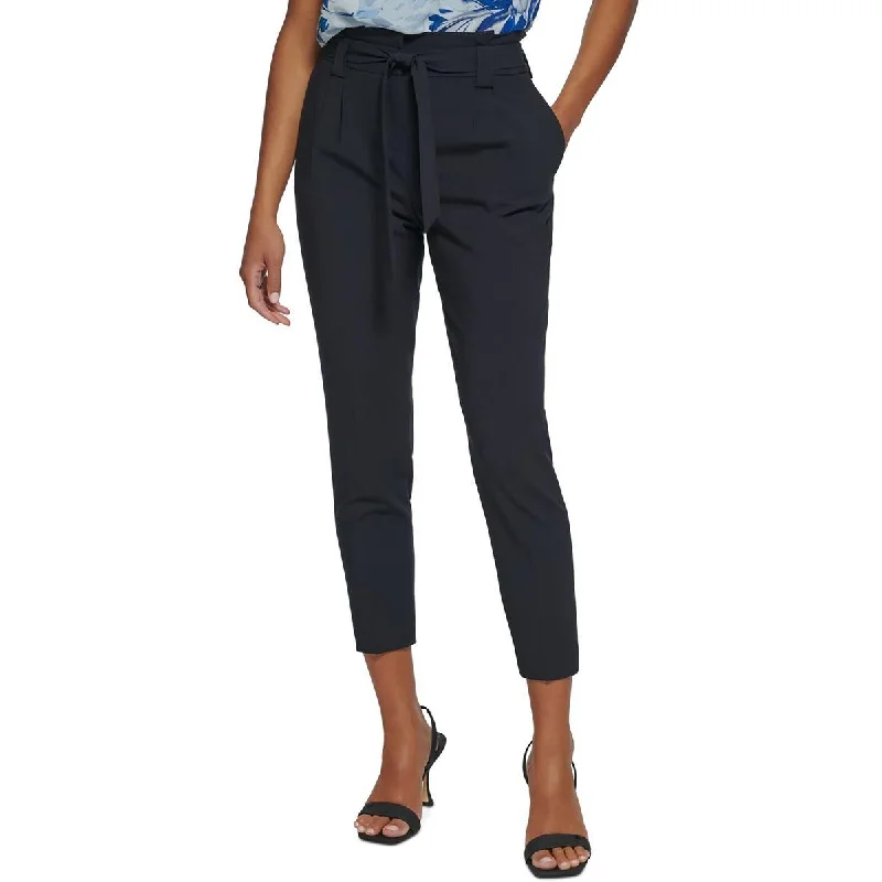 Calvin Klein Womens Petites Stretch Wear-To-Work Ankle Pants Stylish Elastic Waist Pants Calvin Klein Womens Petites Stretch Wear-To-Work Ankle Pants Stylish Elastic Waist Pants