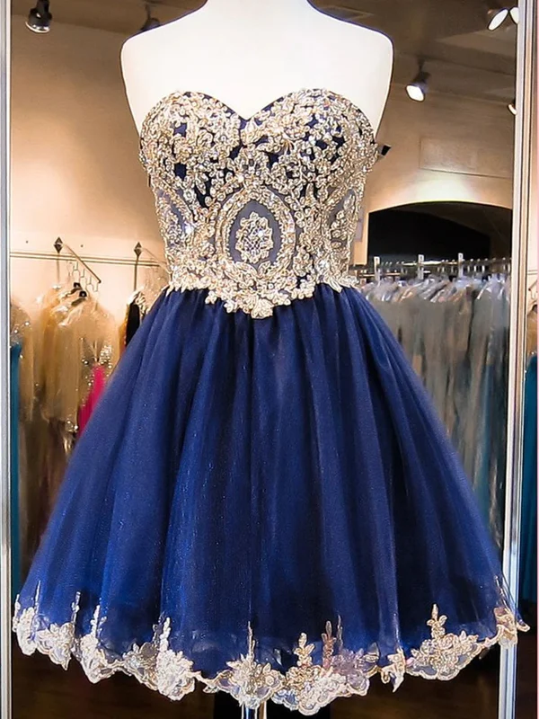 Custom Made A Line Sweetheart Neck Short Blue Prom Dresses, Blue Homecoming Dress, Blue Graduation Dress Tunics Versatile functional Custom Made A Line Sweetheart Neck Short Blue Prom Dresses, Blue Homecoming Dress, Blue Graduation Dress Tunics Versatile functional