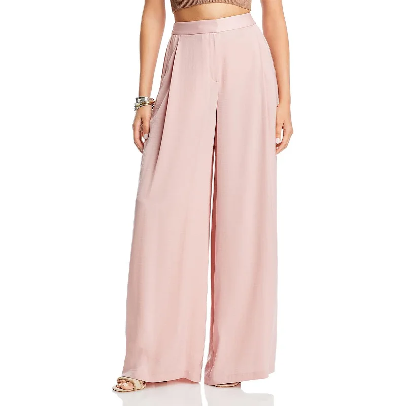 Kobi Halperin Womens Benji Pleated Dressy Wide Leg Pants Cozy Fitted Pants