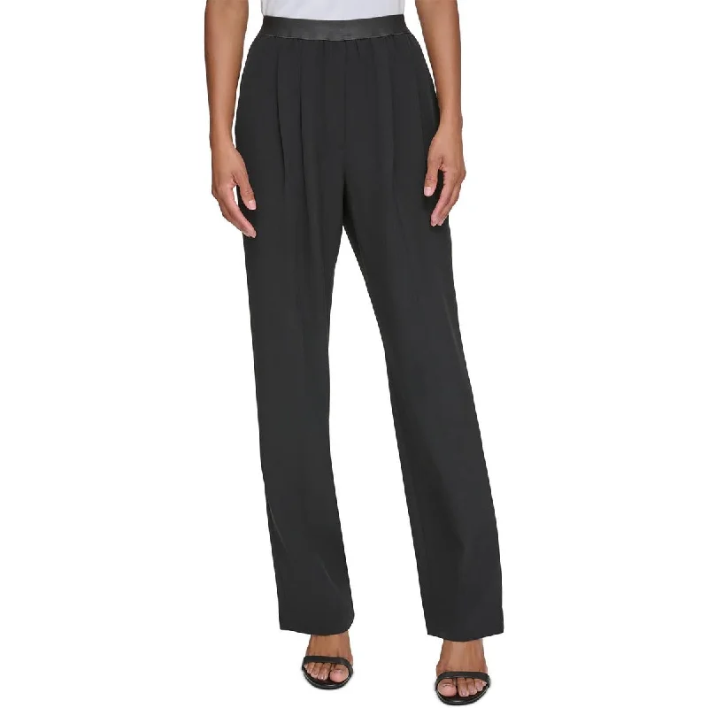 Calvin Klein Womens Office Business Wide Leg Pants Formal Wide-Leg Pants