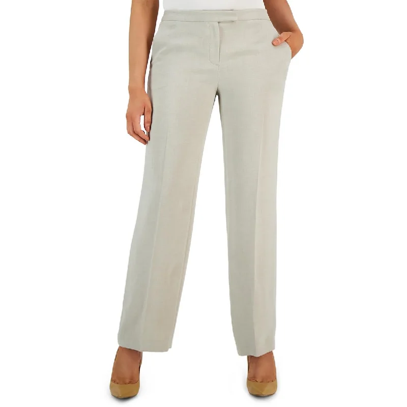 Kasper Womens Petites Pocket  Dress Pants Comfortable Jogging Pants