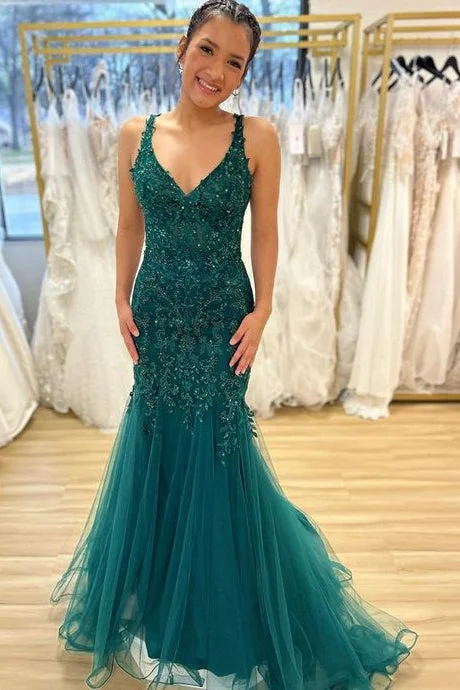 Mermaid Long Prom Dresses,Homecoming Dresses, Party Dresses Tunics Denim casual
