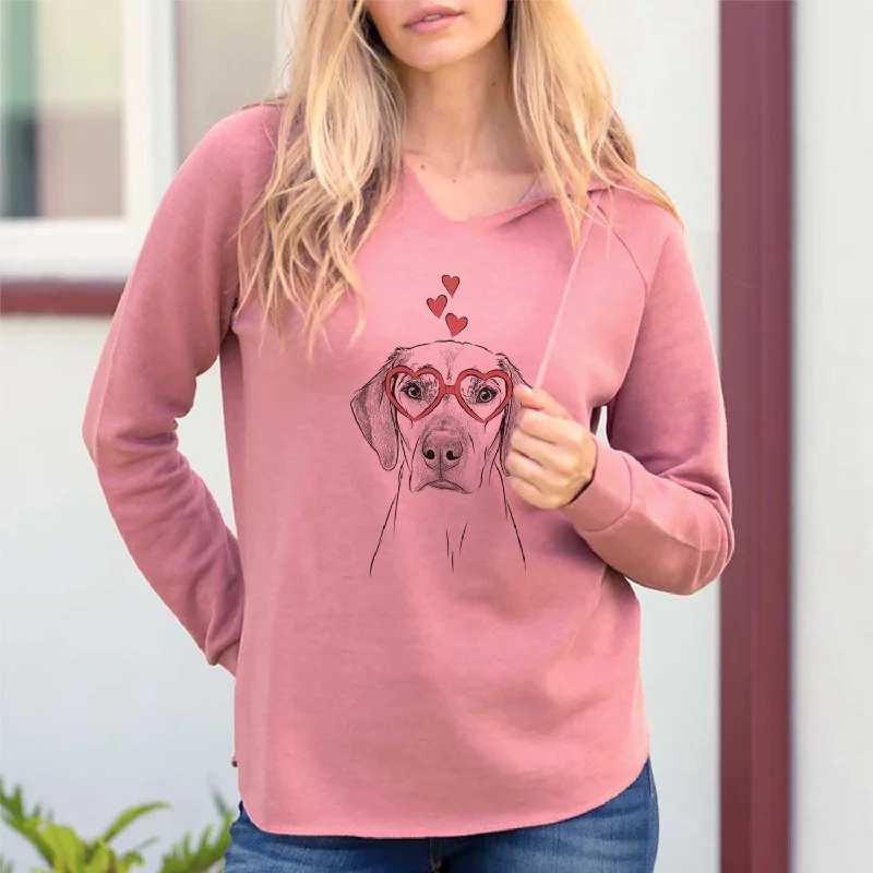 Valentine Jenga the Rhodesian Ridgeback - Cali Wave Hooded Sweatshirt Hoodie with Button Classic Timeless Valentine Jenga the Rhodesian Ridgeback - Cali Wave Hooded Sweatshirt Hoodie with Button Classic Timeless