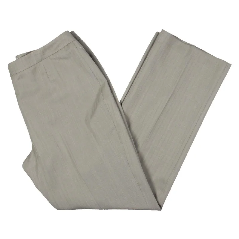 Le Suit Womens Striped  Dress Pants Fashionable Work Pants