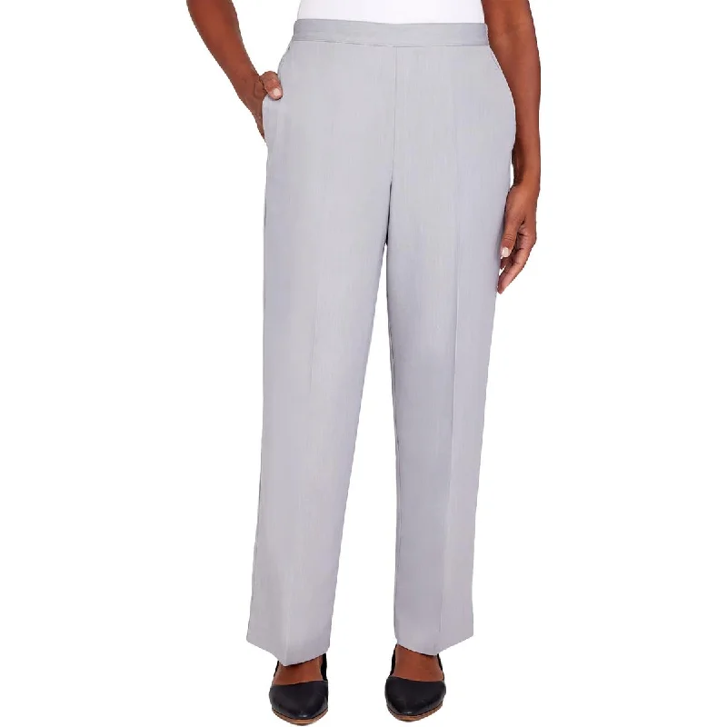 Alfred Dunner Womens High Rise Stretch Straight Leg Pants Stylish Paperbag Waist Pants Alfred Dunner Womens High Rise Stretch Straight Leg Pants Stylish Paperbag Waist Pants