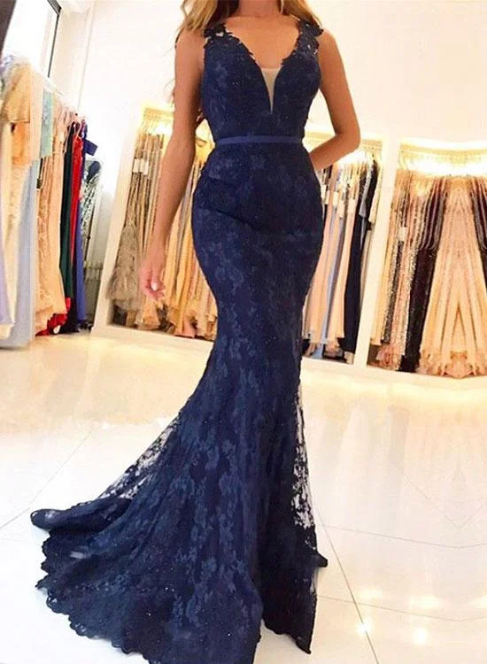 Mermaid Lace Prom Dress, Prom Dresses, Evening Gown, Graduation School Party Dress, Winter Formal Dress Tunics Summer linen Mermaid Lace Prom Dress, Prom Dresses, Evening Gown, Graduation School Party Dress, Winter Formal Dress Tunics Summer linen