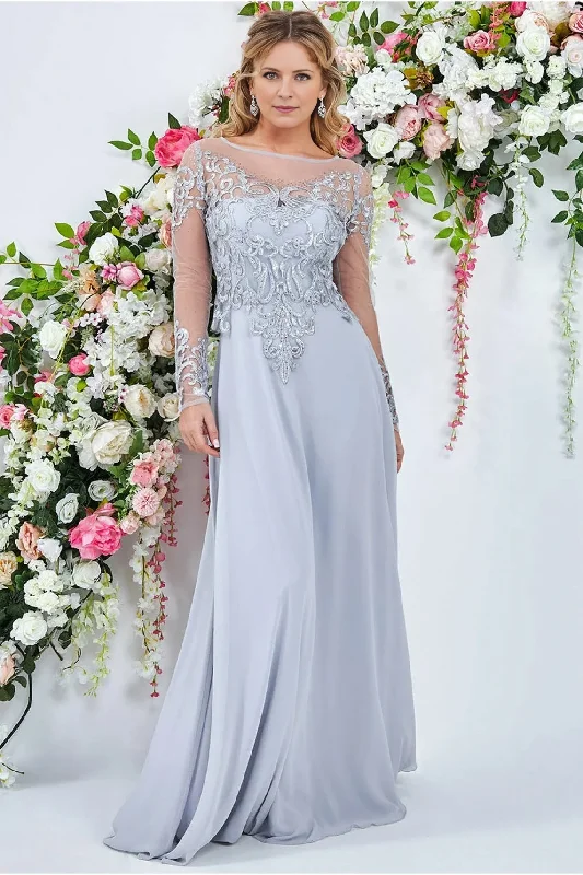 A-Line Embroidered Dress Mother of the Bride Dresse Wedding Guest Party Dresses Boat Neckline Classic A-Line Embroidered Dress Mother of the Bride Dresse Wedding Guest Party Dresses Boat Neckline Classic