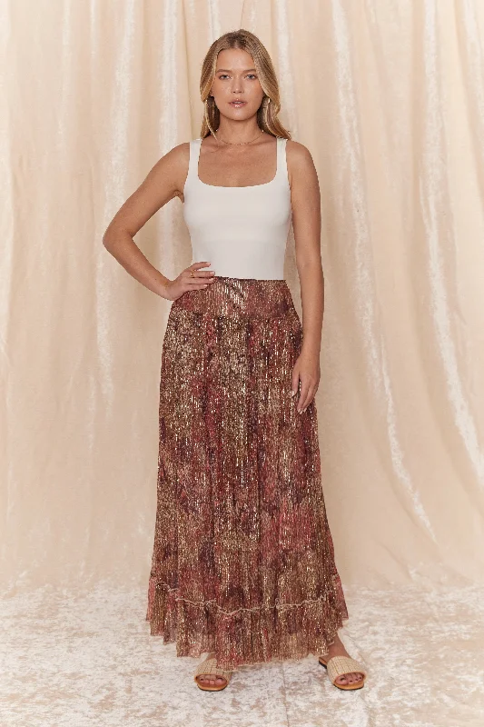 Zuri Maxi Skirt chiffon skirt flowing