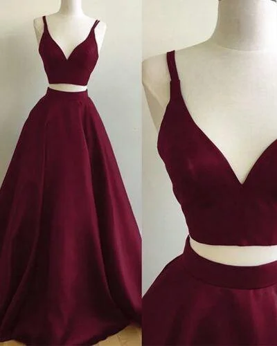 Two Pieces Prom Dress, Prom Dresses, Evening Gown, Graduation School Party Dress, Winter Formal Dress Tunics Spring floral Two Pieces Prom Dress, Prom Dresses, Evening Gown, Graduation School Party Dress, Winter Formal Dress Tunics Spring floral