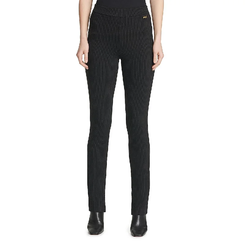 Calvin Klein Womens Pinstripe Office Wear Dress Pants Trendy Tapered Pants