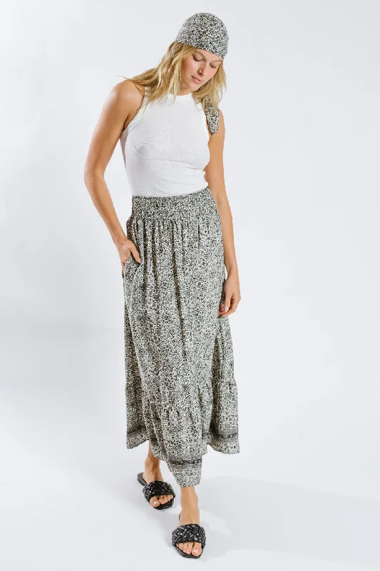 Moulika Maxi Flounce Skirt lace skirt delicate