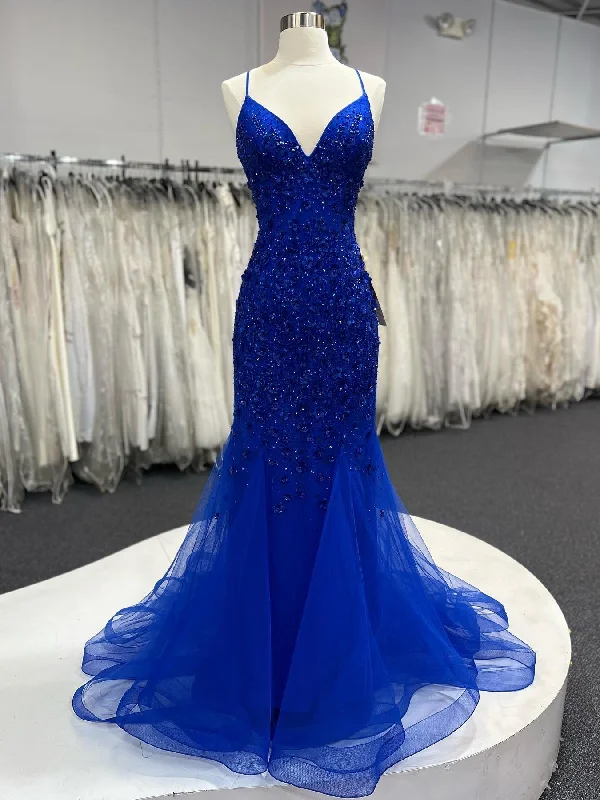 V Neck Backless Mermaid Blue Lace Floral Long Prom Dresses, Mermaid Blue Formal Dresses, Blue Lace Evening Dresses Tunics Wedding white V Neck Backless Mermaid Blue Lace Floral Long Prom Dresses, Mermaid Blue Formal Dresses, Blue Lace Evening Dresses Tunics Wedding white