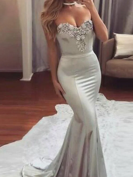 Mermaid Silver Prom Dress, Prom Dresses, Evening Gown, Graduation School Party Dress, Winter Formal Dress Tunics Review highly Mermaid Silver Prom Dress, Prom Dresses, Evening Gown, Graduation School Party Dress, Winter Formal Dress Tunics Review highly