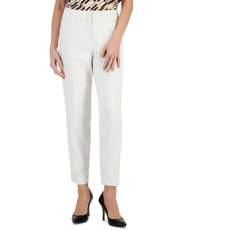 Anne Klein Womens Stretch Work Day Wear Dress Pants Stylish Paperbag Waist Pants