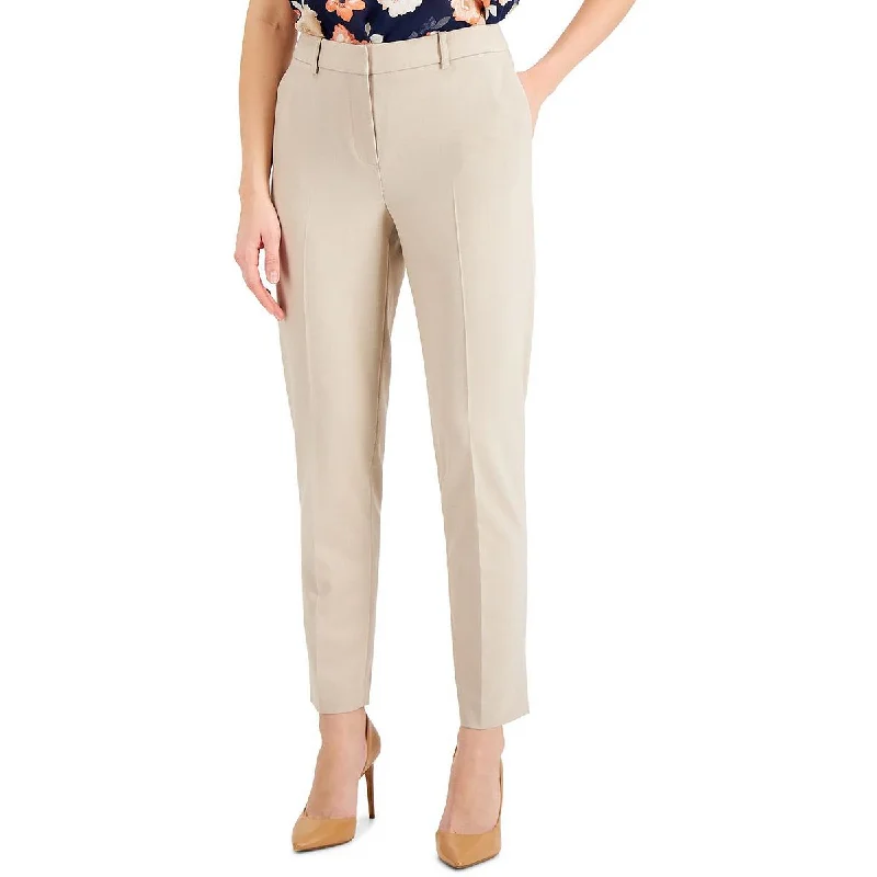 Tahari ASL Womens Ankle Solid Dress Pants High-Waist Jogger Pants