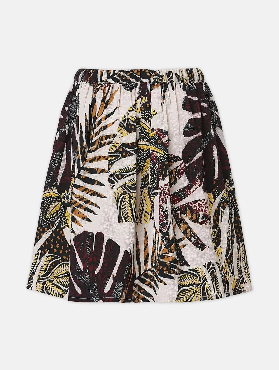 Robby Shell Tropical Print Girl Skirt chiffon skirt airy