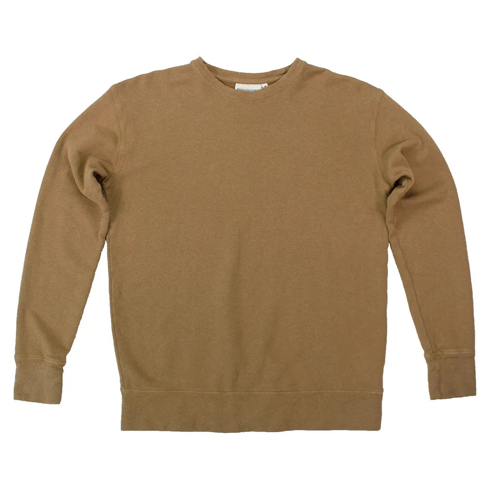 Jungmaven | Tahoe Sweatshirt in Coyote Hoodie with Button Placket Classic Preppy