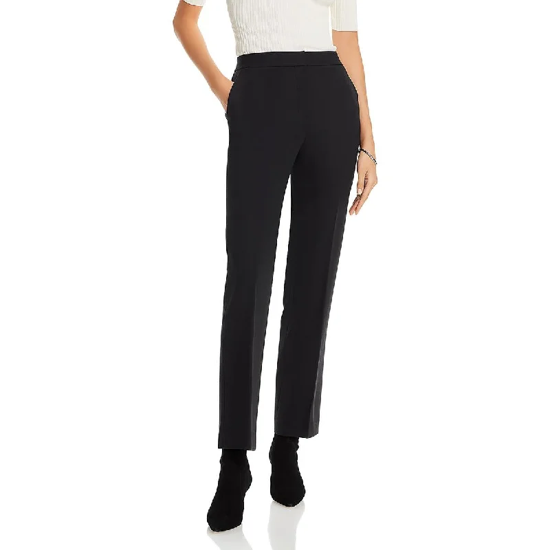 Theory Womens Mid-Rise Office Straight Leg Pants Slim-Fit Leggings