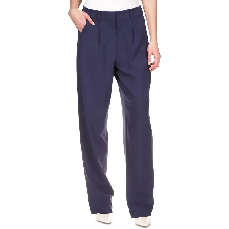 MICHAEL Michael Kors Womens Pleated Business Dress Pants High-Waist Jeans