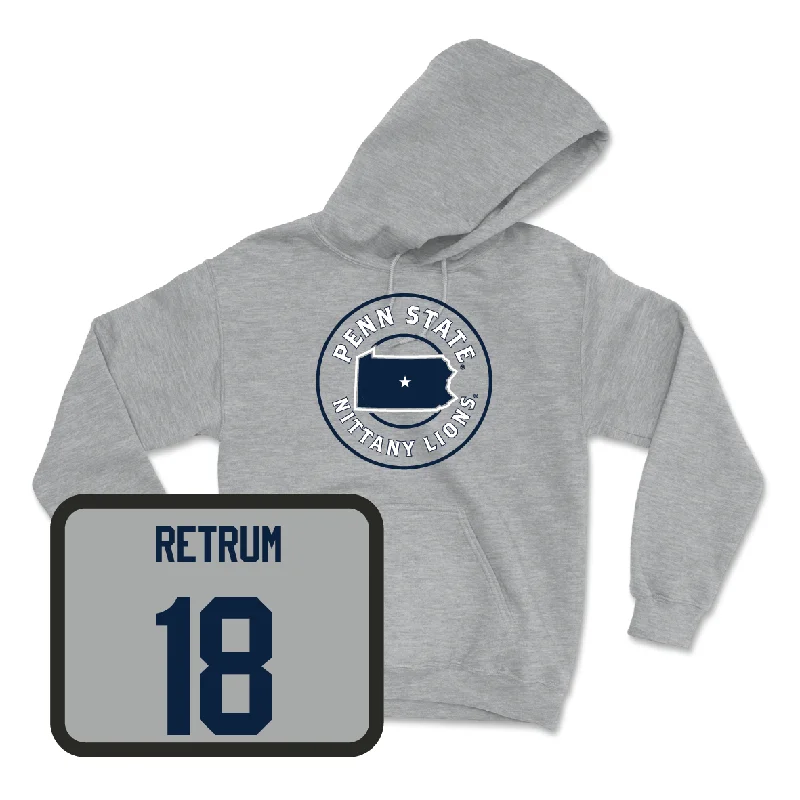 Sport Grey Women's Ice Hockey State Hoodie - Stella Retrum Hoodie with Metallic Shiny Futuristic Sport Grey Women's Ice Hockey State Hoodie - Stella Retrum Hoodie with Metallic Shiny Futuristic