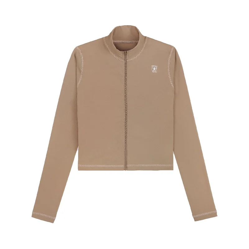 Runner Active Zip Up Jacket (Espresso/White) Print Jacket Jacquard Jacket Embroidered Jacket Runner Active Zip Up Jacket (Espresso/White) Print Jacket Jacquard Jacket Embroidered Jacket