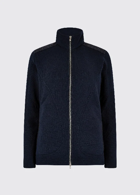 Beechwood Jacket - Navy Snapped Jacket Toggled Jacket Drawstring Jacket
