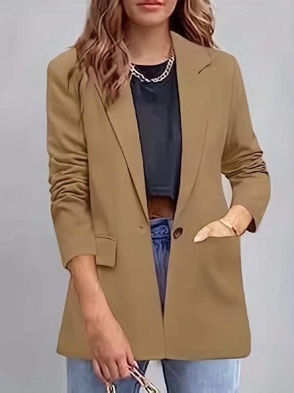 Minimalist Blazer Women's Denim Suit