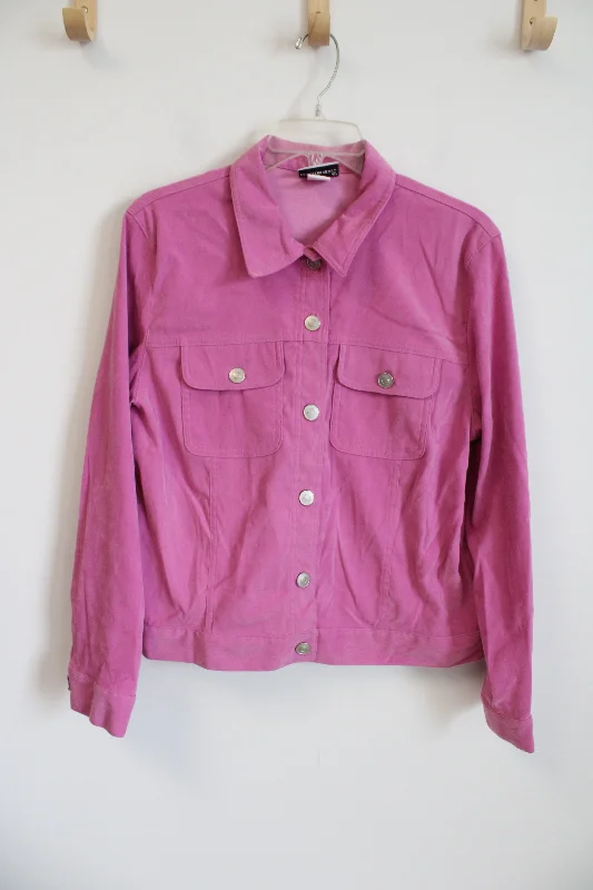 Fashion Bug Pink Sueded Light Jacket | L Plaid Jacket Tartan Jacket Houndstooth Jacket Fashion Bug Pink Sueded Light Jacket | L Plaid Jacket Tartan Jacket Houndstooth Jacket