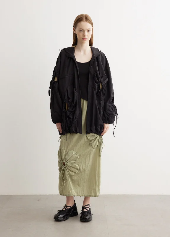 Flower Jacket Satin Jacket Silk Jacket Chiffon Jacket