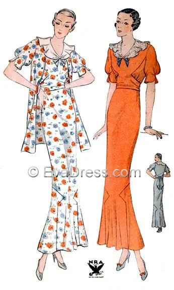 E-PATTERN 1934 Tea Frock & Jacket E1432 Herringbone Jacket Checkered Jacket Solid Jacket E-PATTERN 1934 Tea Frock & Jacket E1432 Herringbone Jacket Checkered Jacket Solid Jacket